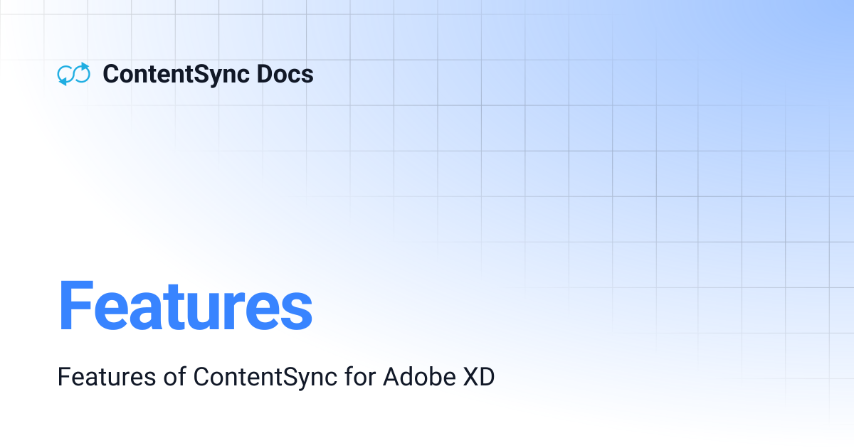 Features | ContentSync Docs